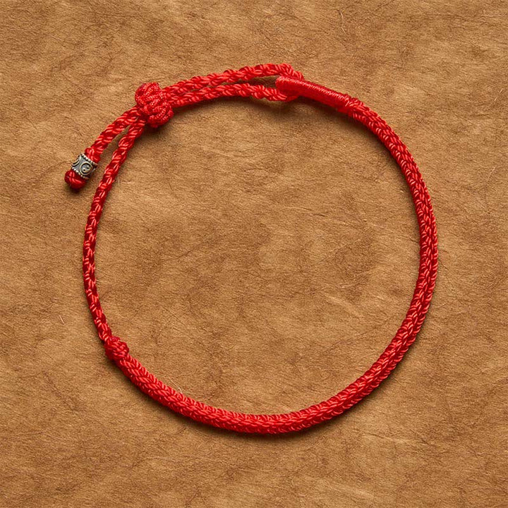Buddha Stones Red String 925 Sterling Silver Yin Yang Protection Bracelet - image 11
