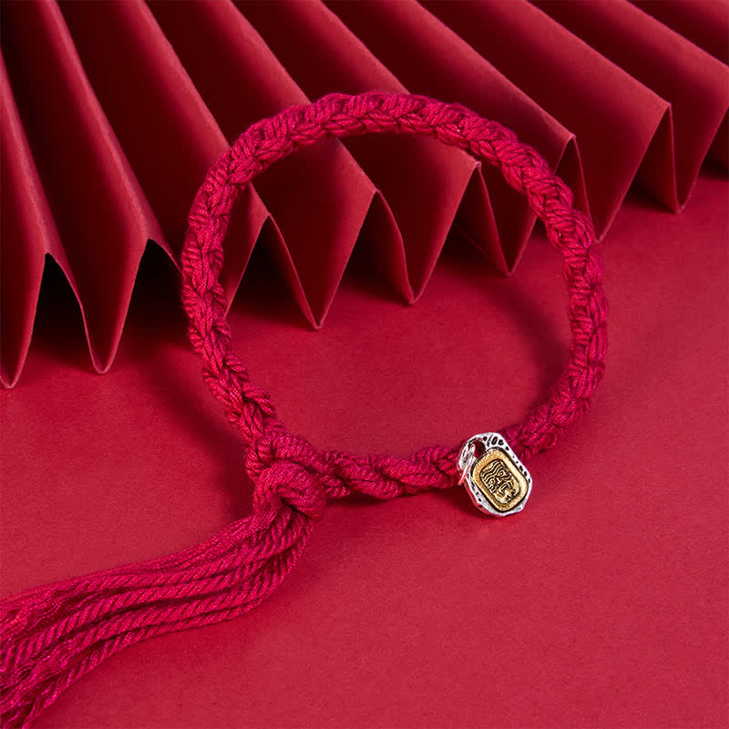 Buddha Stones Copper Accent Red String Harmonic Connection Bracelet - image 3