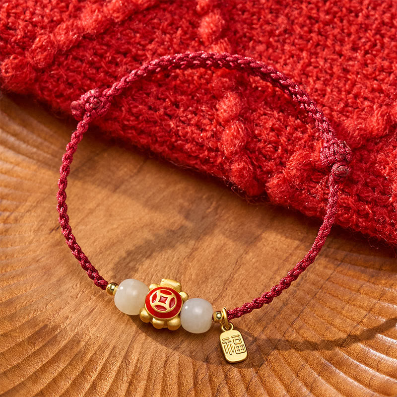 Buddha Stones Turtle Red String Hand-Woven Strength Bracelet - image 4