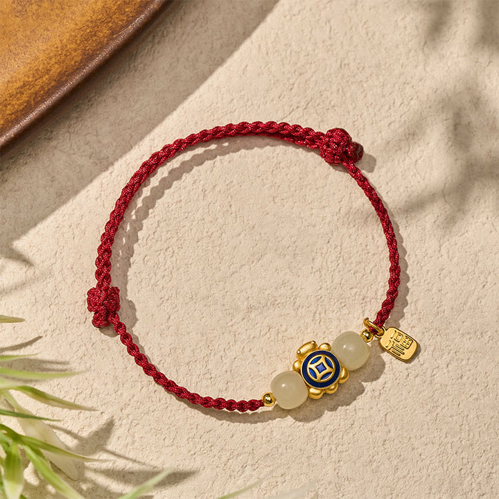 Buddha Stones Turtle Red String Hand-Woven Strength Bracelet - image 18