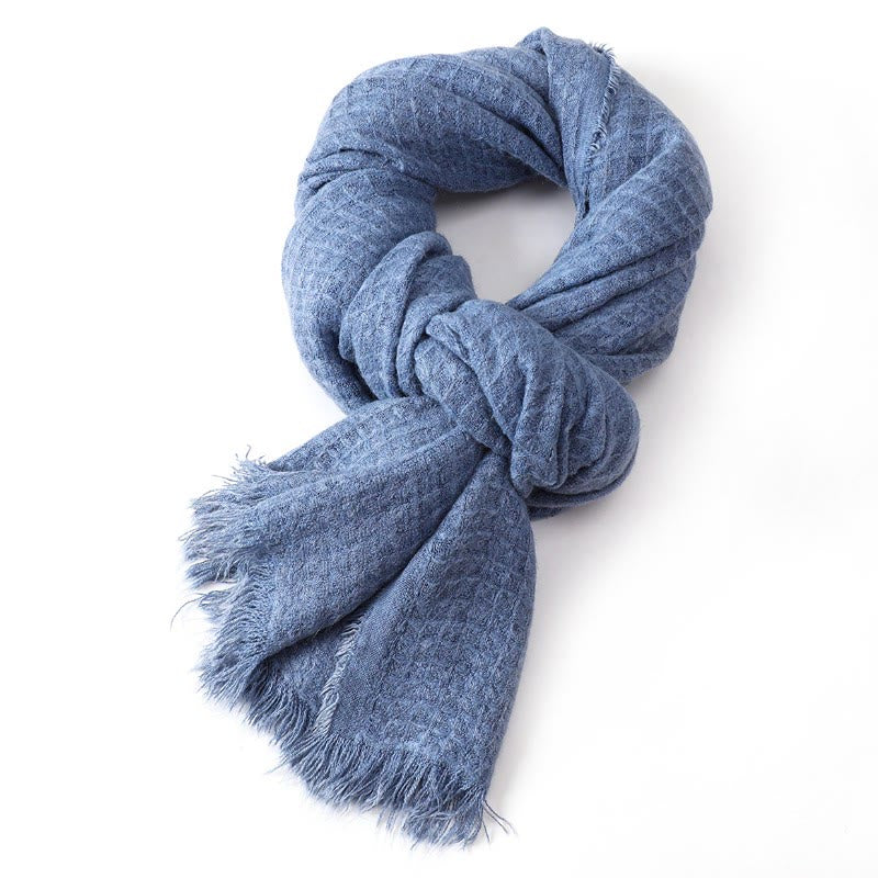 Buddha Stones Fall Winter Textured Tassel Cozy Wrap Scarves - image 3