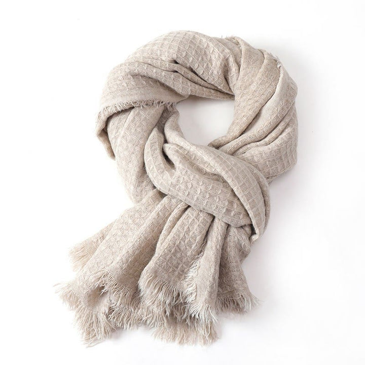 Buddha Stones Fall Winter Textured Tassel Cozy Wrap Scarves - image 13