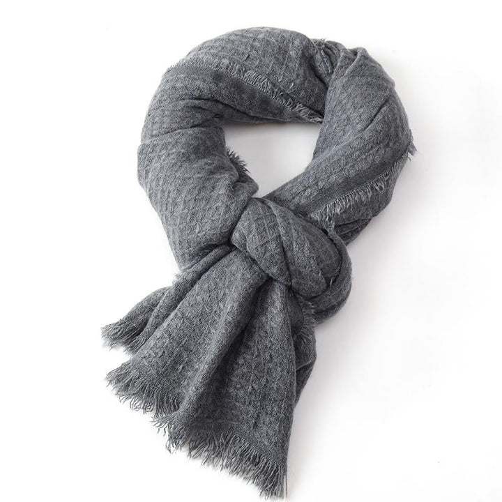 Buddha Stones Fall Winter Textured Tassel Cozy Wrap Scarves - image 1