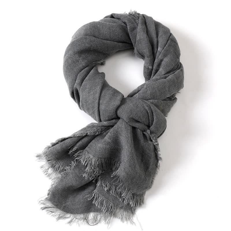 Buddha Stones Spring Fall Artful Textured Everyday Men's Scarf - image 11