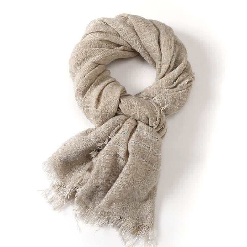 Buddha Stones Spring Fall Artful Textured Everyday Men's Scarf - image 9