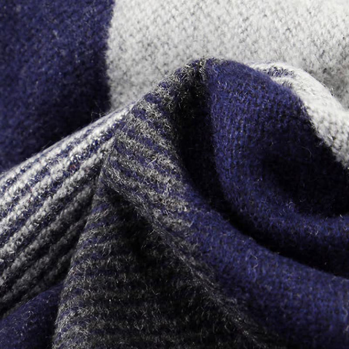 Buddha Stones Fall Winter Classic Plaid Tassel Cozy Rectangular Scarves - image 2