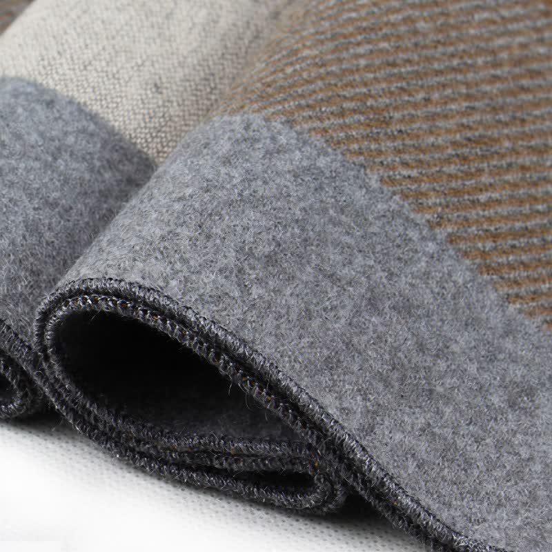Buddha Stones Fall Winter Classic Plaid Tassel Cozy Rectangular Scarves - image 11