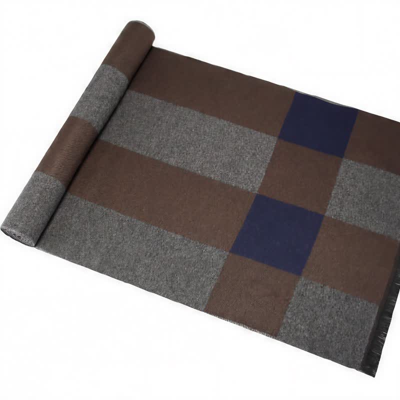 Buddha Stones Fall Winter Urban Stripe Tassel Warm Wrap Men's Scarf - image 14