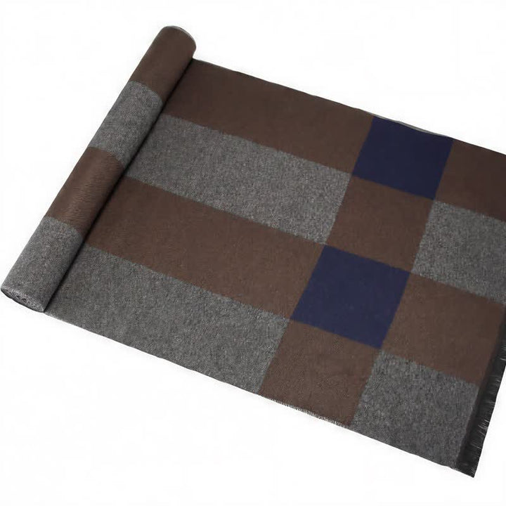 Buddha Stones Fall Winter Urban Stripe Tassel Warm Wrap Men's Scarf - image 14