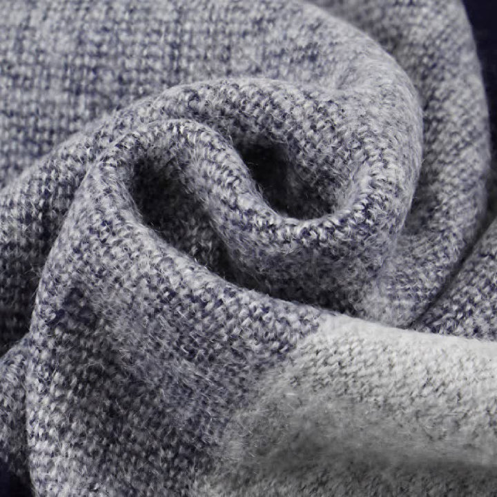 Buddha Stones Fall Winter Urban Stripe Tassel Warm Wrap Men's Scarf - image 10