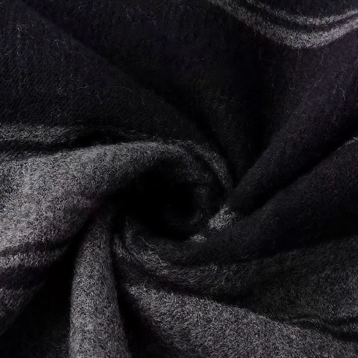 Buddha Stones Fall Winter Classic Check Pattern Soft Knit Commuter Scarves - image 4