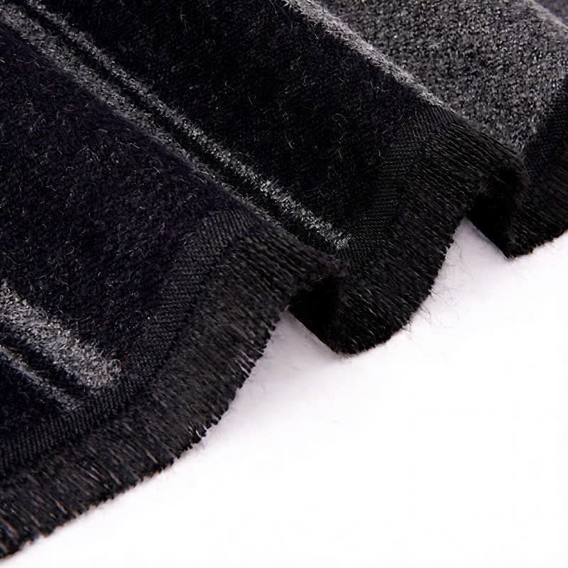 Buddha Stones Fall Winter Classic Check Pattern Soft Knit Commuter Scarves - image 3