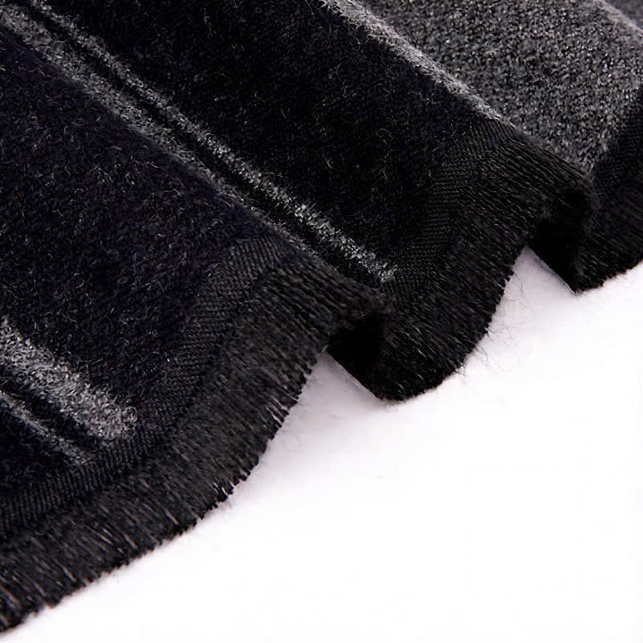 Buddha Stones Fall Winter Classic Check Pattern Soft Knit Commuter Scarves - image 3
