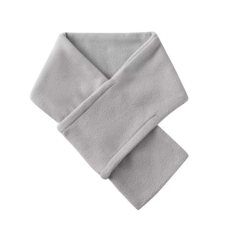 Buddha Stones Fall Winter Plush Cross Front Neck Warmer Minimalist Scarves - image 6
