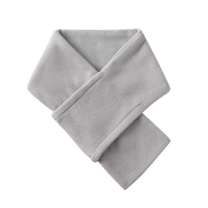 Buddha Stones Fall Winter Plush Cross Front Neck Warmer Minimalist Scarves - image 6