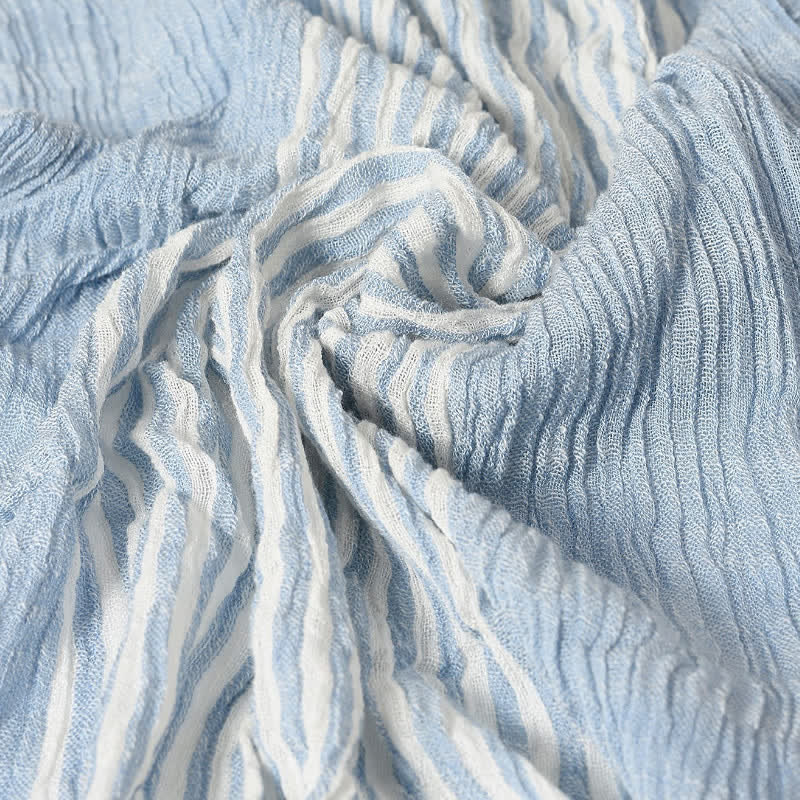 Buddha Stones Spring Fall Striped Color Block Stripe Tassel Travel Men's Scarf - image 15