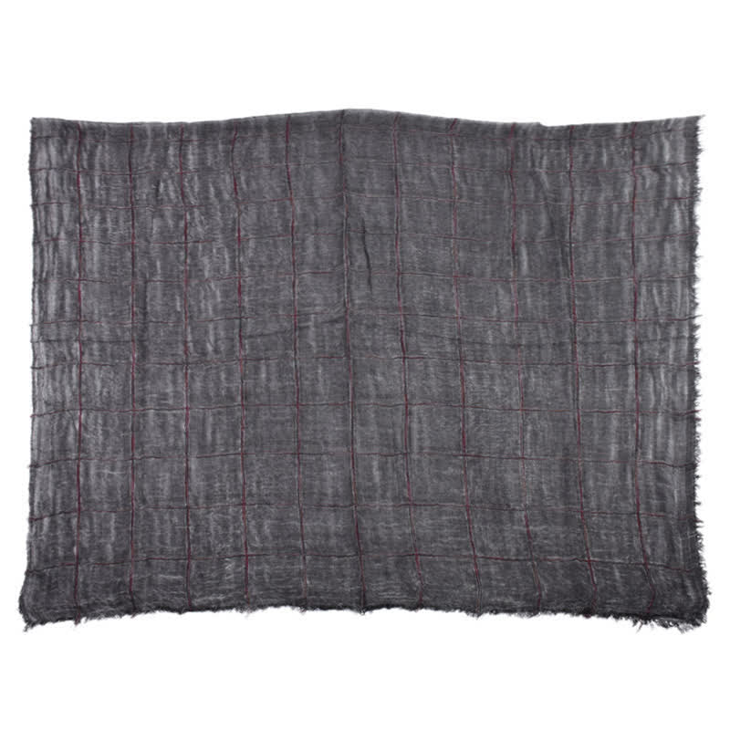 Buddha Stones Spring Fall Plaid Checkered Pattern Casual Men's Scarf - image 2