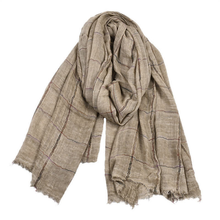 Buddha Stones Spring Fall Plaid Checkered Pattern Casual Unisex Scarf - image 13