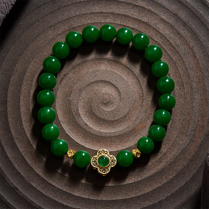 Buddha Stones Natural Quartzite Jade Beads Protection Bracelet - image 3