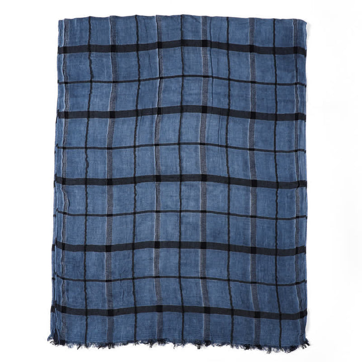 Buddha Stones Spring Fall Urban Plaid Lightweight Fringe Men's Scarf - image 11