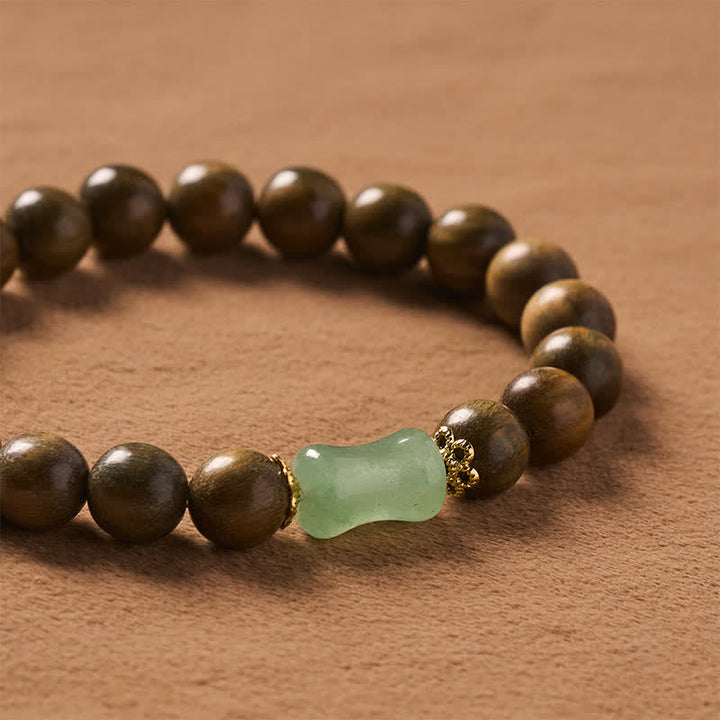 Buddha Stones Ebony Wood Green Sandalwood Natural Grain Unisex Bracelet - image 13