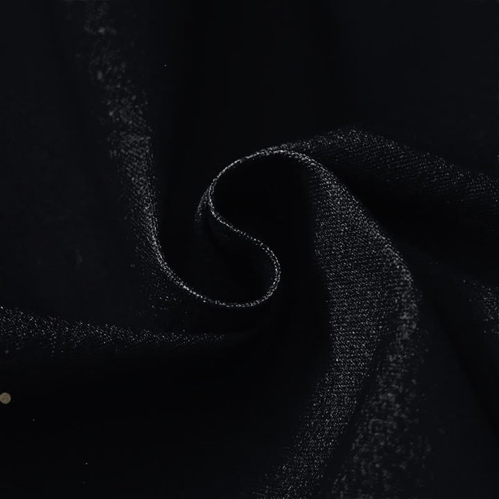 Buddha Stones Pure Cotton Golden Lotus Wave Pattern Frog Button Women's Elastic Waist Harem Pants With Pockets - image 4