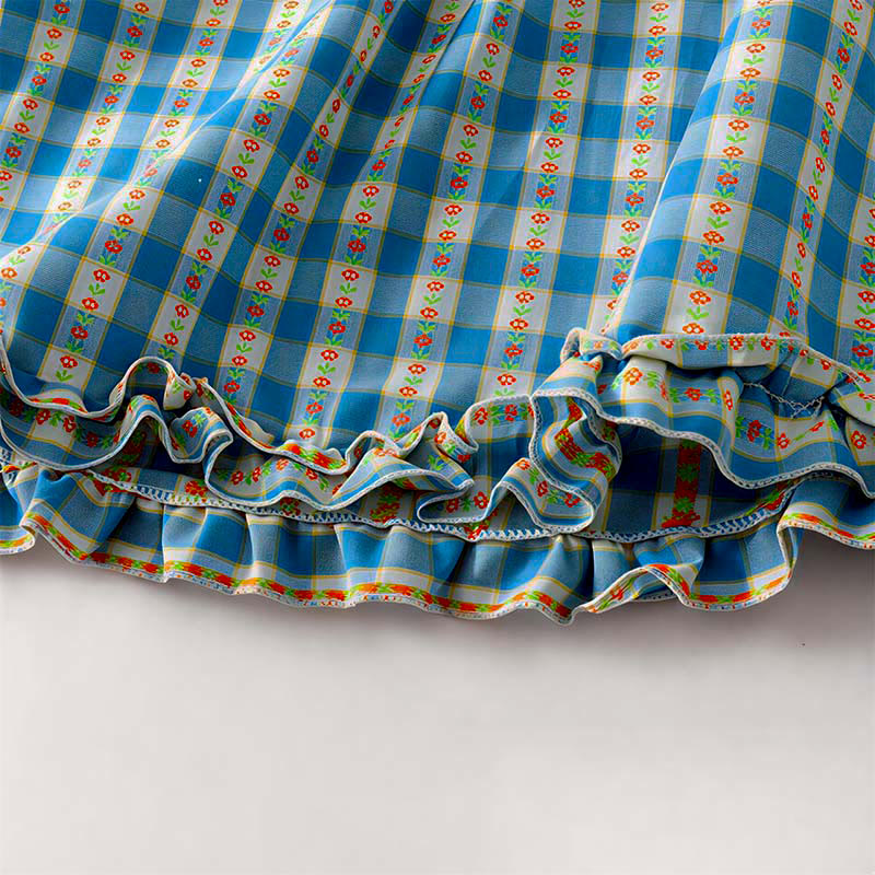 Buddha Stones Summer Button-Up Drawstring Gingham Women's Summer Sleeveless Dress With Pockets - image 4