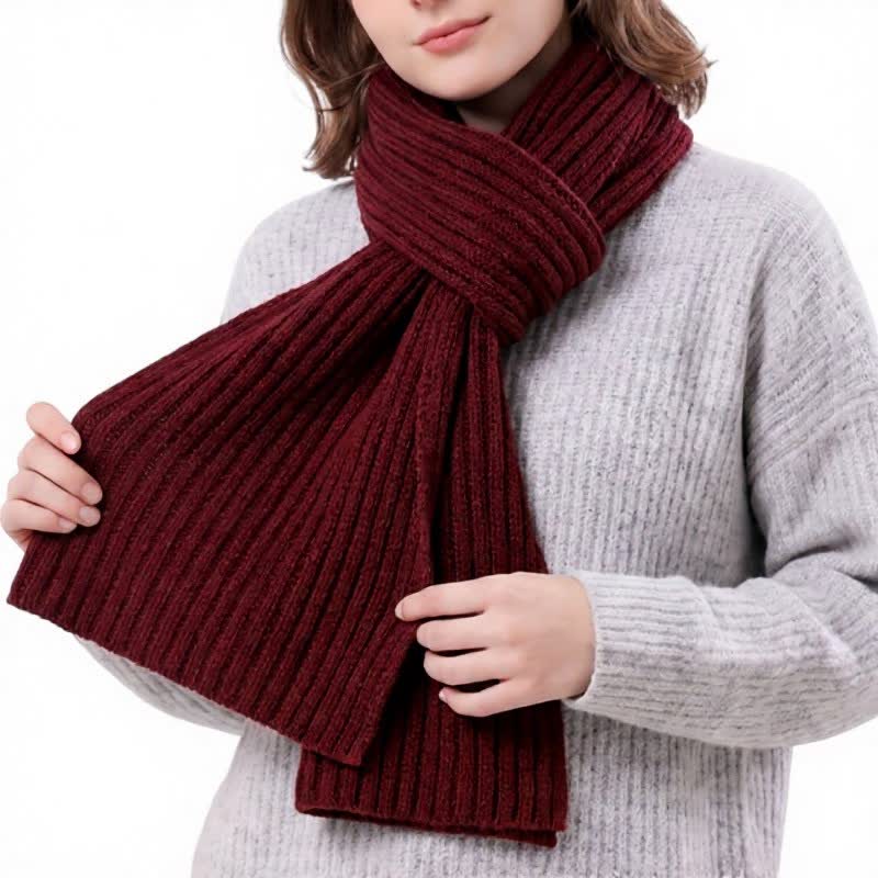 Buddha Stones Fall Winter Classic Long Ribbed Knit Men's Scarf - image 7