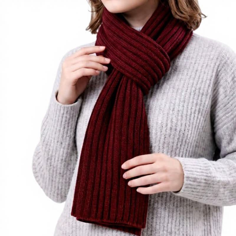 Buddha Stones Fall Winter Classic Long Ribbed Knit Men's Scarf - image 6
