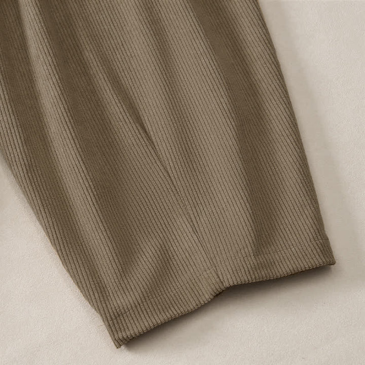 Buddha Stones Fall Winter Casual Drawstring Solid Cropped Pants Women's Harem Pants With Pockets - image 20