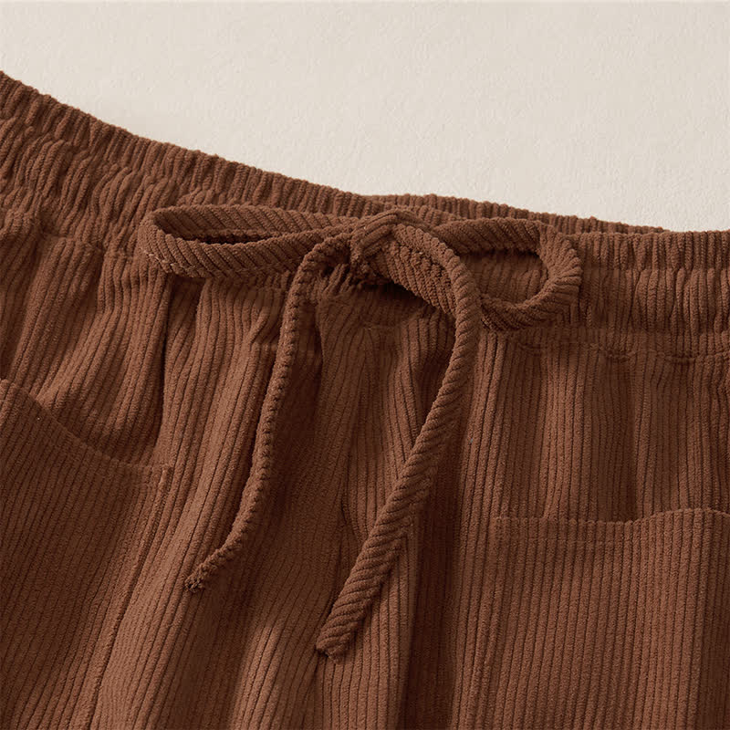 Buddha Stones Fall Winter Casual Drawstring Solid Cropped Pants Women's Harem Pants With Pockets - image 3