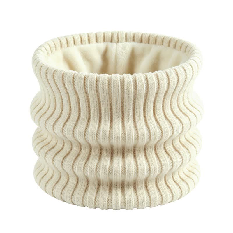 Buddha Stones Winter Ribbed Knit Fleece Lined Neck Gaiter Men's Scarf - AntiqueWhite - image 11