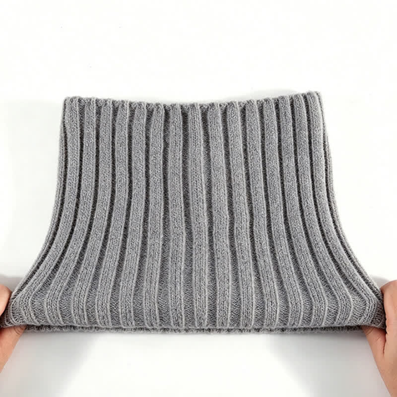 Buddha Stones Winter Ribbed Knit Fleece Lined Neck Gaiter Men's Scarf - image 2