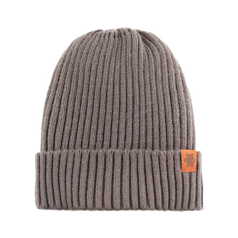 Buddha Stones 3Pcs Winter Ribbed Knit Matching Gift Set Men's Scarf Hat Gloves - image 13