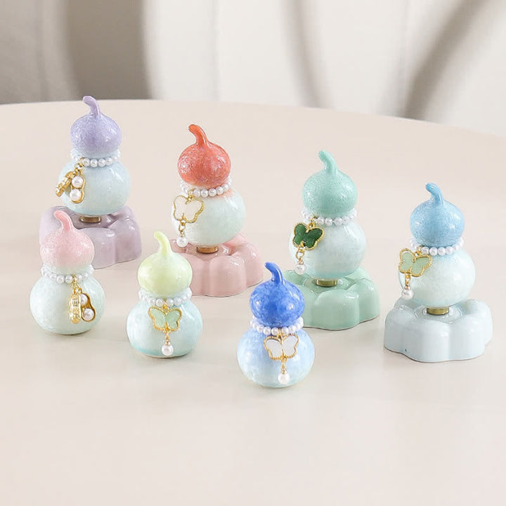 Buddha Stones Ceramic Butterfly Gourd Rotating Mindful Living Decor - image 26