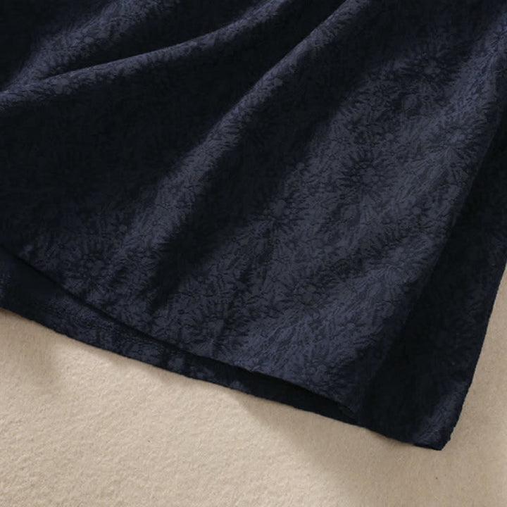 Buddha Stones Fall Vintage Tang Style Pankou Solid Cotton Linen Women's Skirts With Pocket - image 17