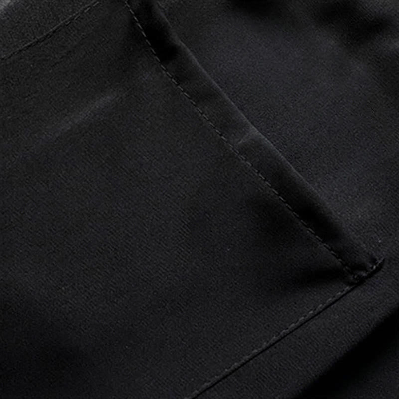 Buddha Stones 2Pcs Spring Fall Tang Style Classic Mandarin Collar Cloud Pattern Men's Meditation Cloth With Pockets - image 4