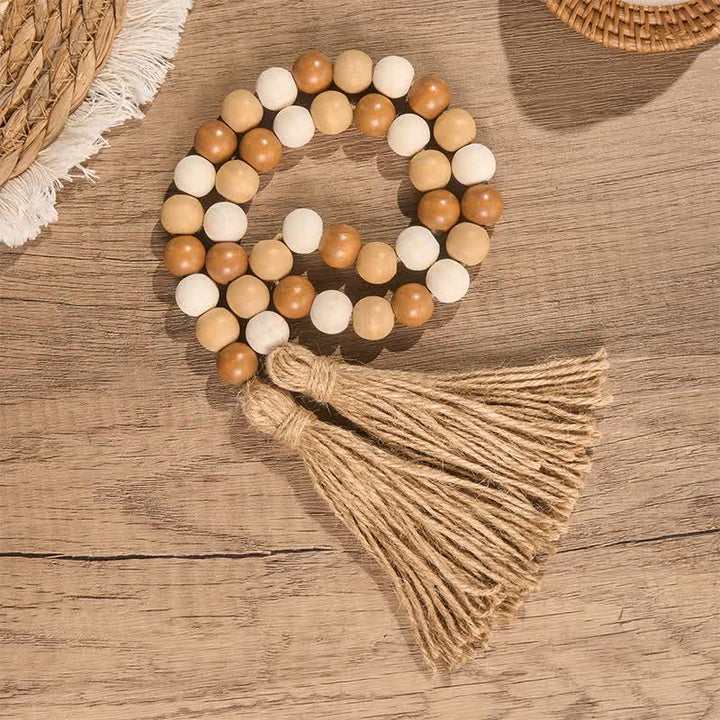 Buddha Stones Boho Country Beaded Tassel Accent Mindful Living Decor - 80 cm - image 0
