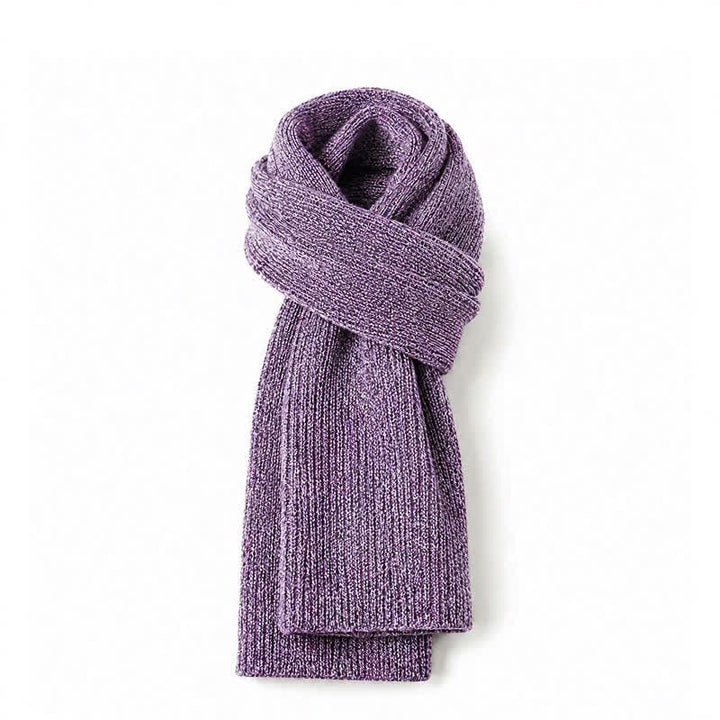 Buddha Stones Fall Winter Thick Knit Classic Commuter Men's Scarf - Plum - image 12