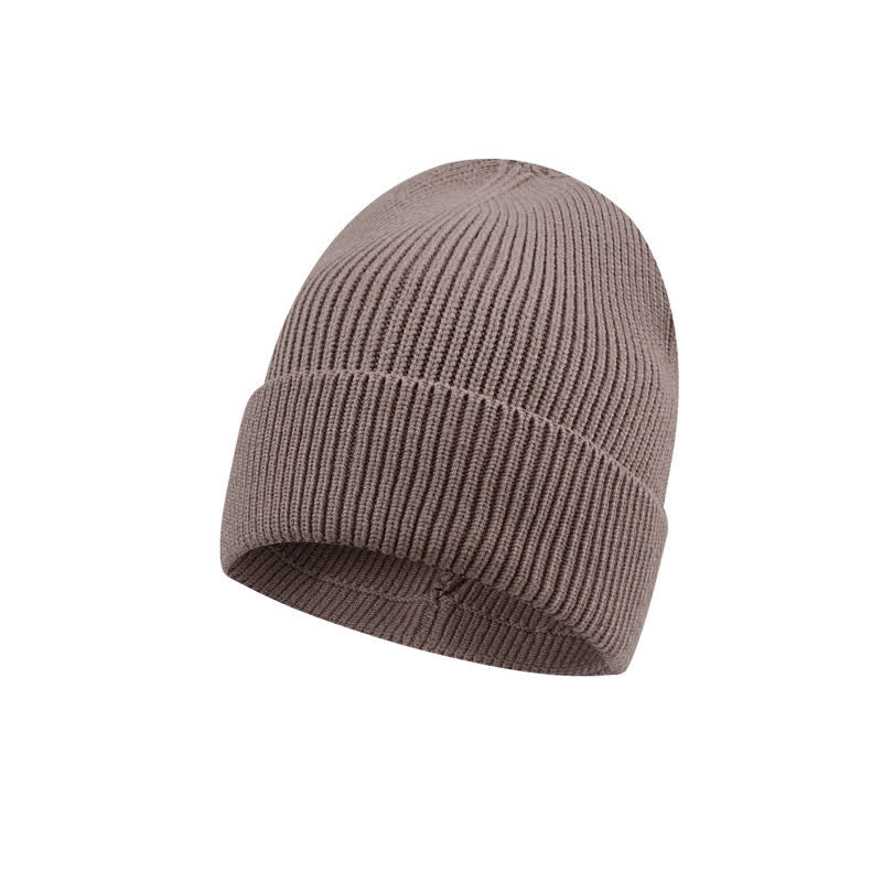 Buddha Stones Fall Winter Ribbed Knit Cuffed Beanie Men's Hat - Tan - image 7