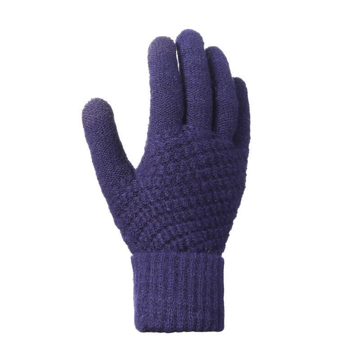 Buddha Stones 3Pcs Fall Winter Ribbed Knit Cozy Women's Scarf Gloves Hat - image 8