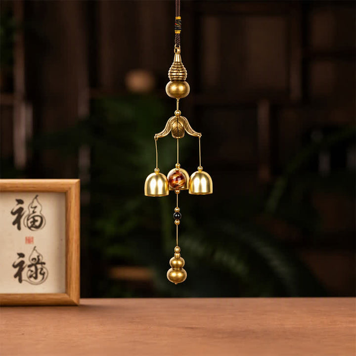 Buddha Stones Pi Xiu Bagua Gourd Coin Wealth Bells & Chimes - image 20