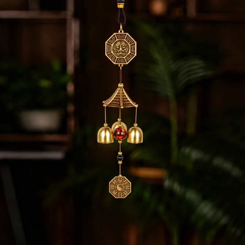 Buddha Stones Pi Xiu Bagua Gourd Coin Wealth Bells & Chimes - image 12