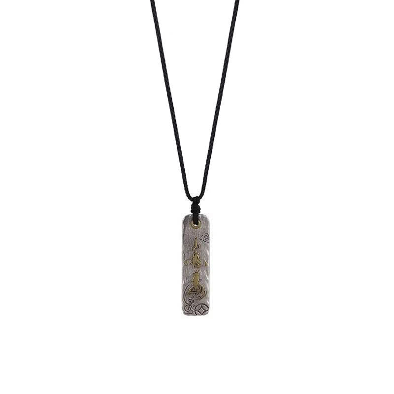 Buddha Stones Making A Fortune Chinese Character Copper Coin Wealth Necklace Pendant - image 8