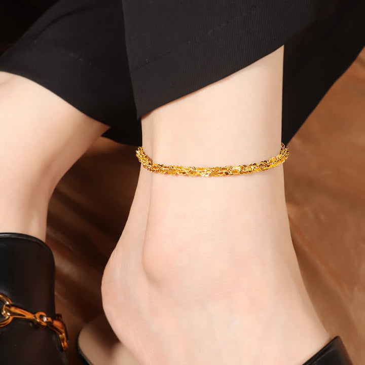 Buddha Stones Titanium Steel Chain Stimulation Anklet - image 1