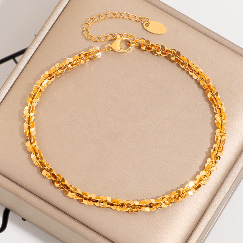 Buddha Stones Titanium Steel Chain Stimulation Anklet - image 3