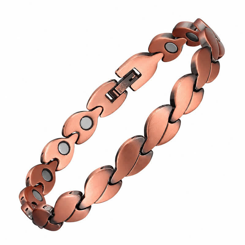 Buddha Stones Grounding Magnetic Copper Leaf  Wealth Anklet - image 5