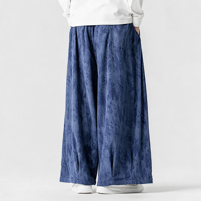 Buddha Stones Spring Fall Casual Simple Striped Ankle Pants Corduroy Men's Straight Leg Pants With Pockets - image 20