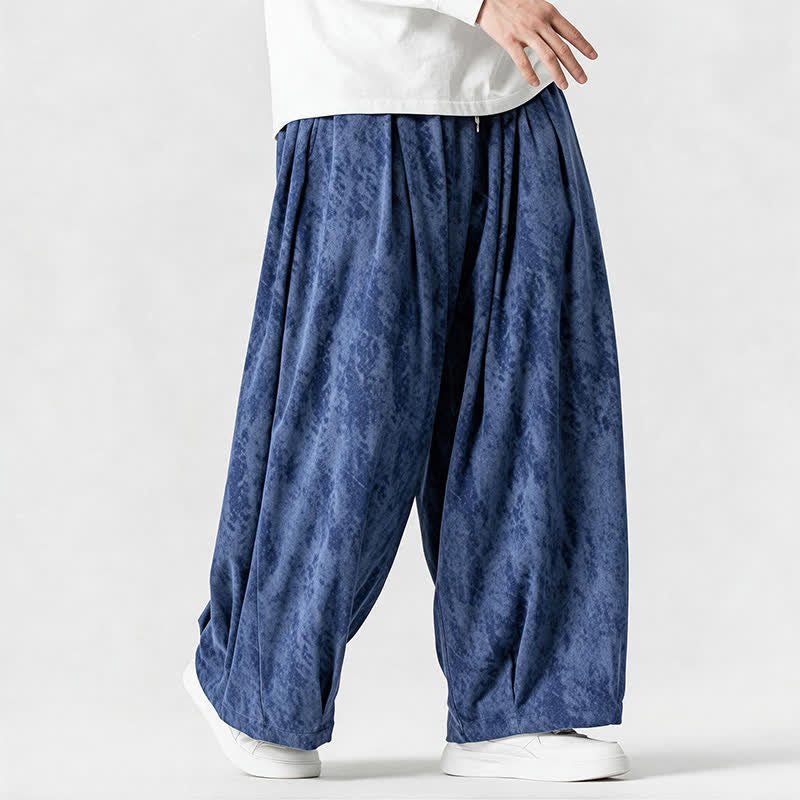 Buddha Stones Spring Fall Casual Simple Striped Ankle Pants Corduroy Men's Straight Leg Pants With Pockets - image 17