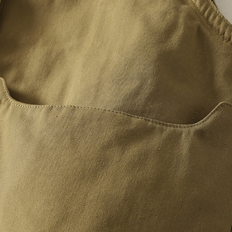 Buddha Stones Fall Winter Casual Button-Up Solid Tank Top Women's Vest With Pockets - image 20